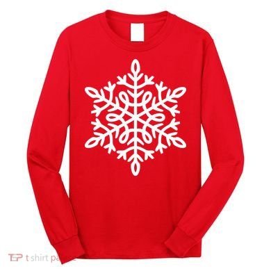 Big Snowflakes Christmas Long Sleeve Shirt