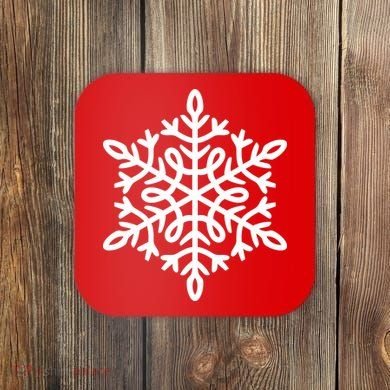 Big Snowflakes Christmas Coaster
