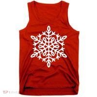 Big Snowflakes Christmas Tank Top thumb 0