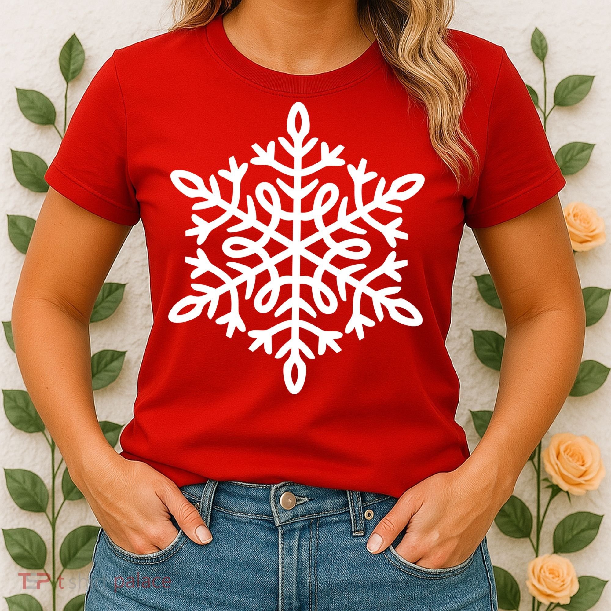 Big Snowflakes Christmas Women's T-Shirt