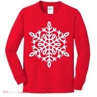 Big Snowflakes Christmas Kids Long Sleeve Shirt thumb 0