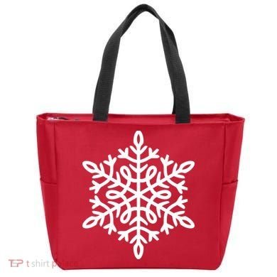 Big Snowflakes Christmas Tote Bag