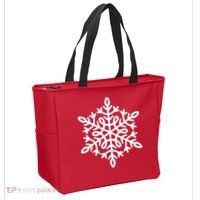Big Snowflakes Christmas Tote Bag thumb 2