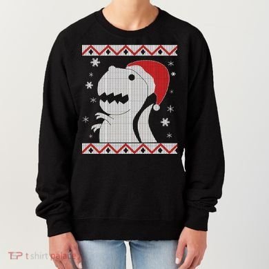 Big T-Rex Ugly Christmas Women's Sweatshirt