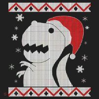 Big T-Rex Ugly Christmas Women's Sweatshirt thumb 2