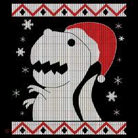 Big T-Rex Ugly Christmas Backpack thumb 2