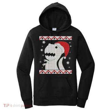 Big T-Rex Ugly Christmas Women's Hoodie