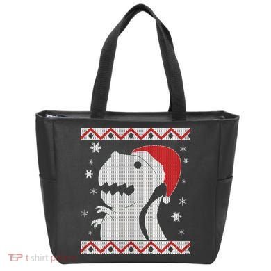 Big T-Rex Ugly Christmas Tote Bag