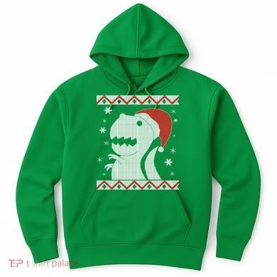 Big T-Rex Ugly Christmas Hoodie