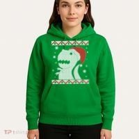 Big T-Rex Ugly Christmas Hoodie thumb 5