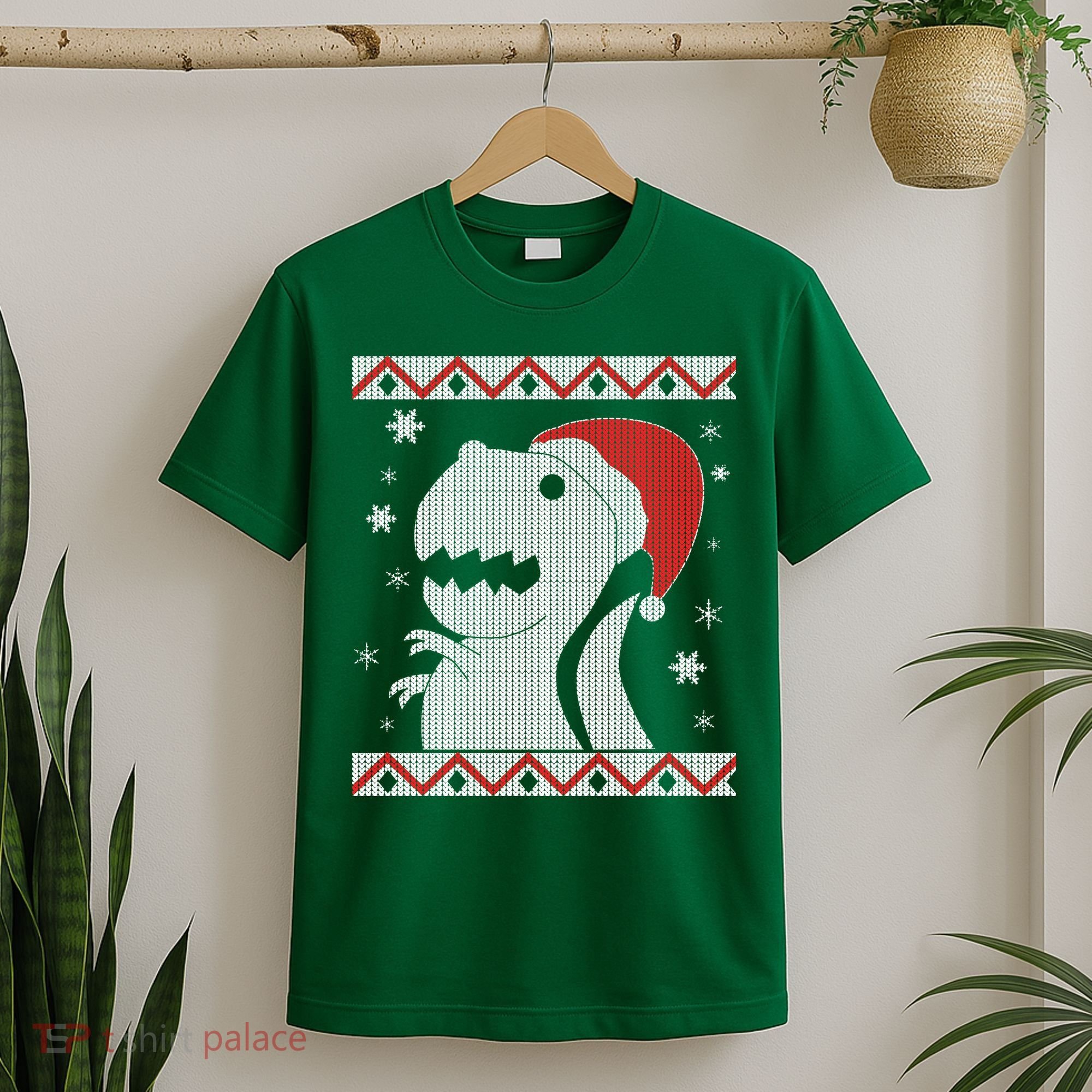 Big T-Rex Ugly Christmas T-Shirt