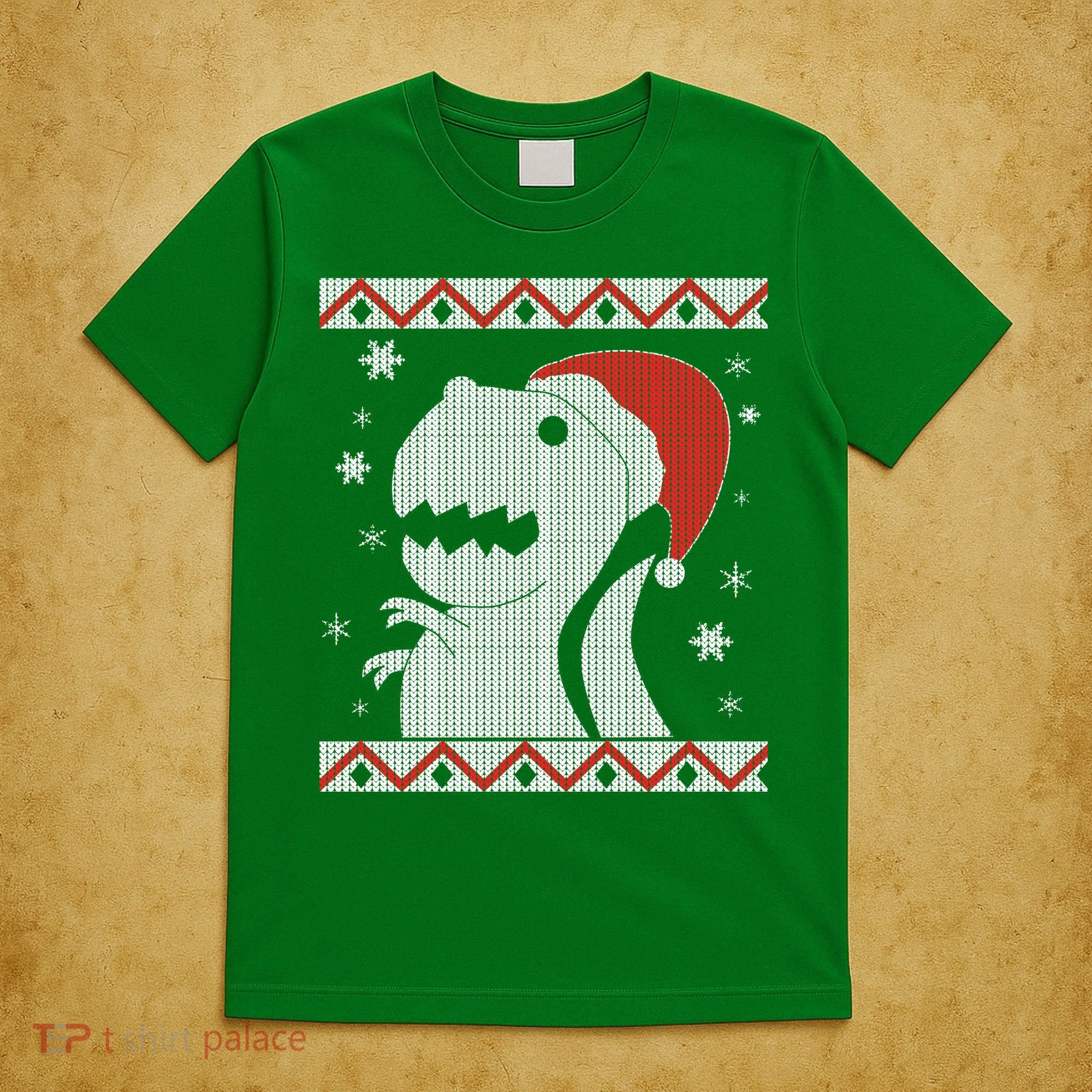 Big T-Rex Ugly Christmas T-Shirt