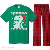 Big T-Rex Ugly Christmas Pajama Set thumb 0