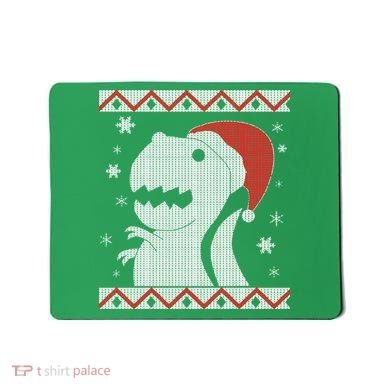 Big T-Rex Ugly Christmas Mousepad