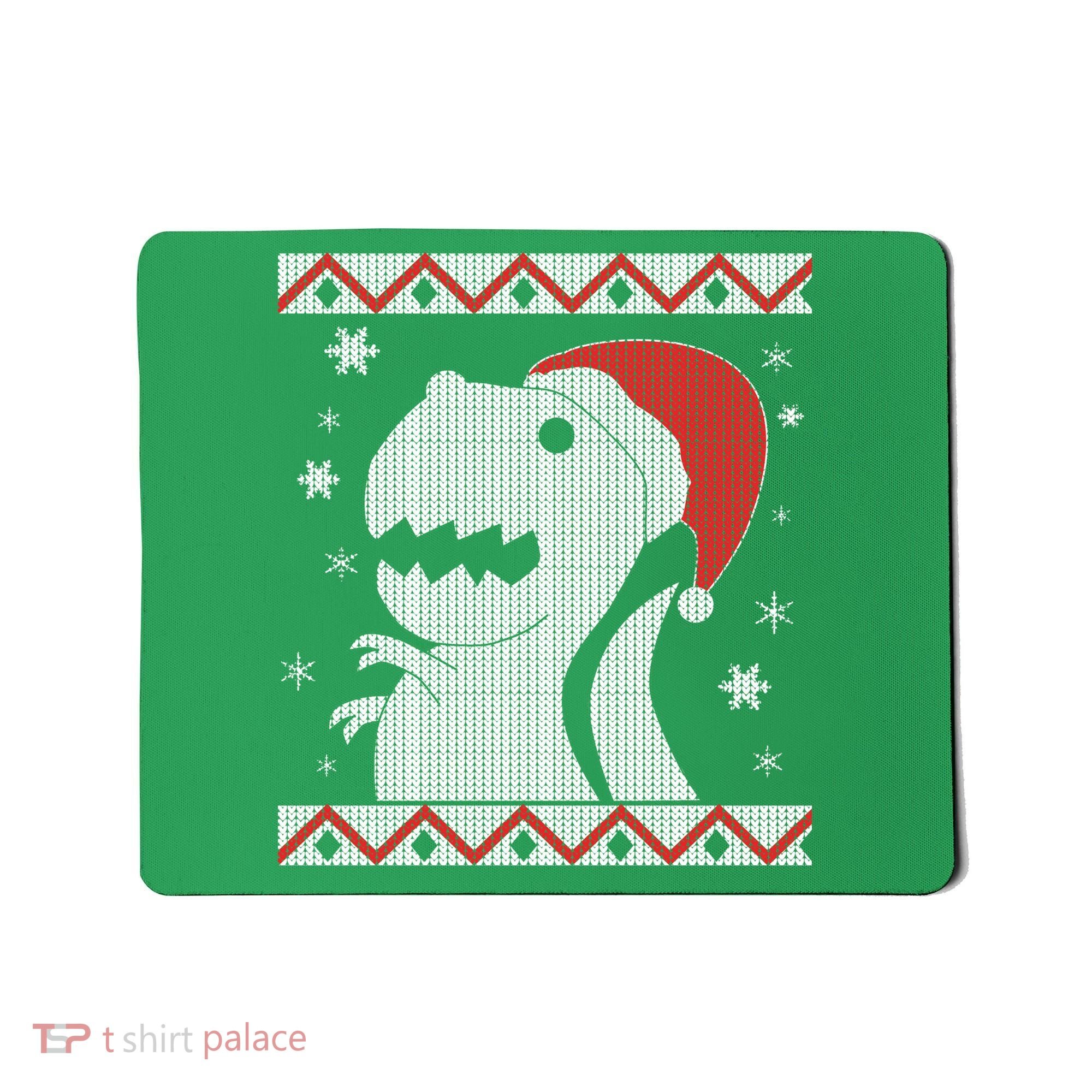 Big T-Rex Ugly Christmas Mousepad
