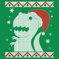 Big T-Rex Ugly Christmas Women's Long Sleeve Shirt thumb 2