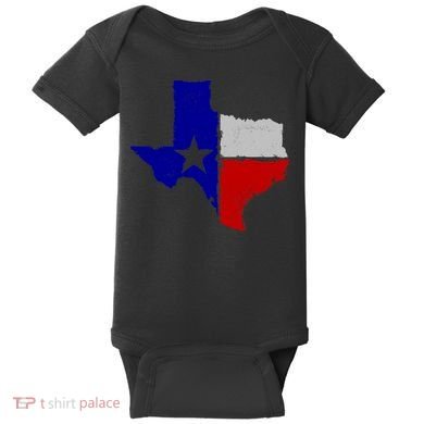 Big Texas Flag Vintage Baby Bodysuit