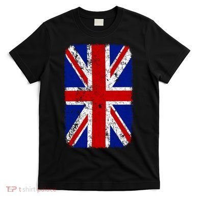 Big Vintage British England Flag T-Shirt