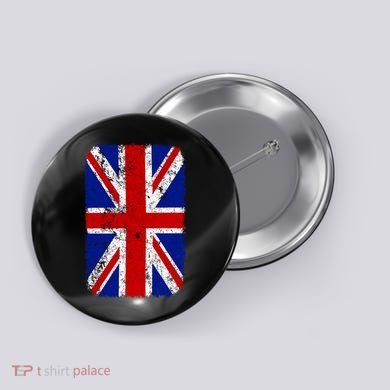Big Vintage British England Flag Button