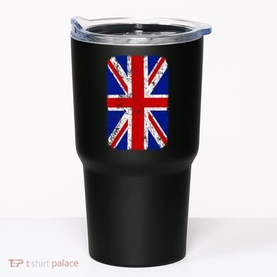 Big Vintage British England Flag Tumbler
