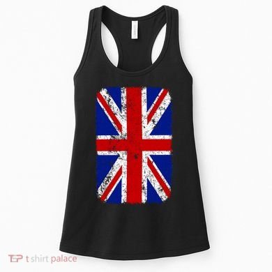 Big Vintage British England Flag Women's Tank Top