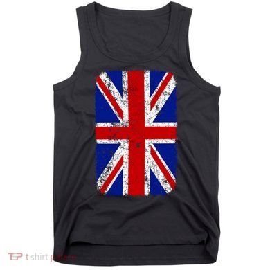 Big Vintage British England Flag Tank Top