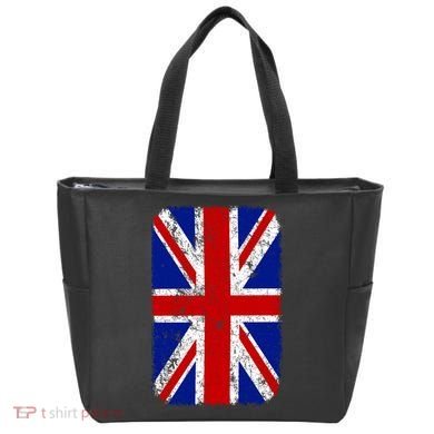 Big Vintage British England Flag Tote Bag