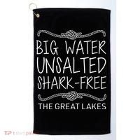 Big Water Unsalted Shark Free The Great Lakes Golf Towel thumb 0