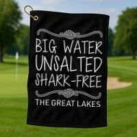 Big Water Unsalted Shark Free The Great Lakes Golf Towel thumb 1