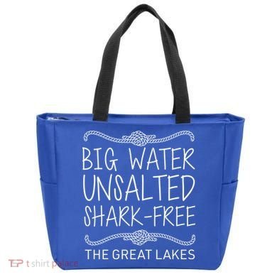 Big Water Unsalted Shark Free The Great Lakes Tote Bag