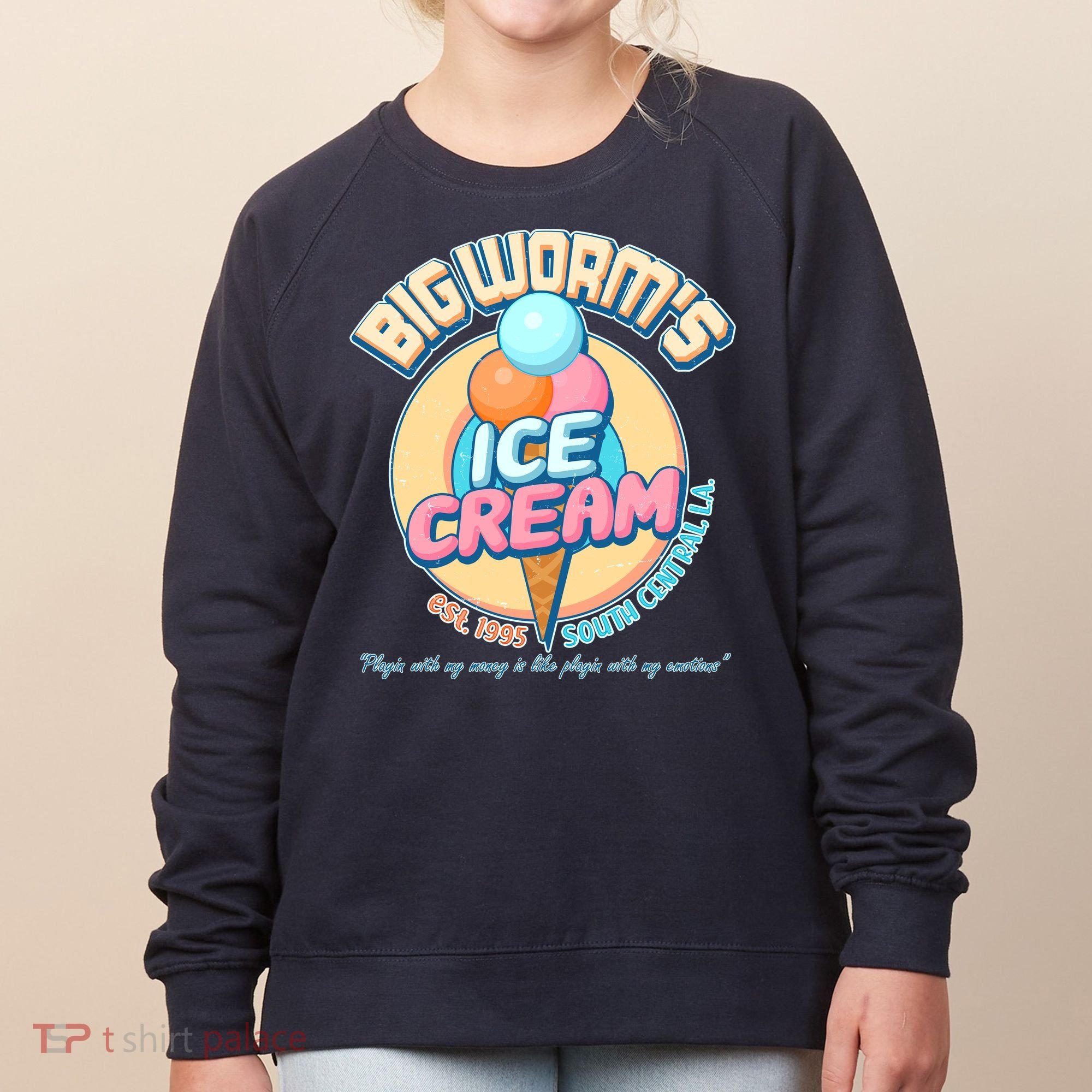 Big Worm's Ice Cream Est 1995 Women's Sweatshirt