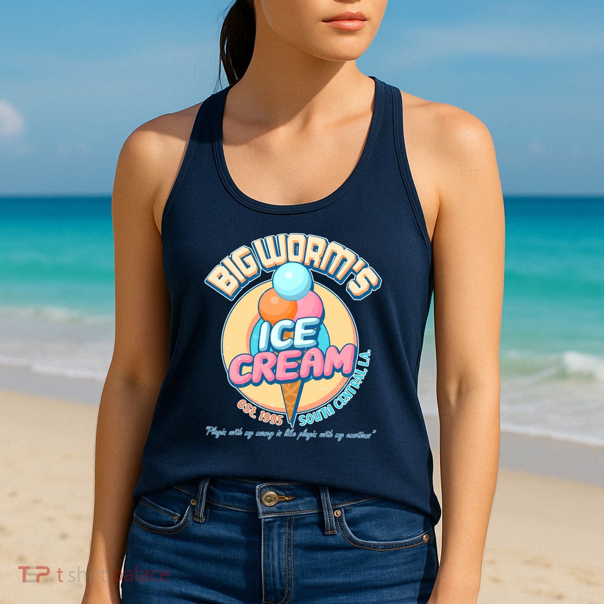 Big Worm's Ice Cream Est 1995 Women's Tank Top