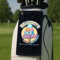 Big Worm's Ice Cream Est 1995 Golf Towel thumb 2
