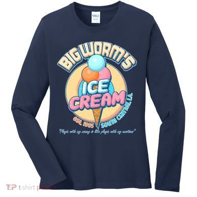 Big Worm's Ice Cream Est 1995 Women's Long Sleeve Shirt
