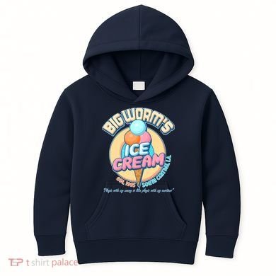 Big Worm's Ice Cream Est 1995 Kids Hoodie