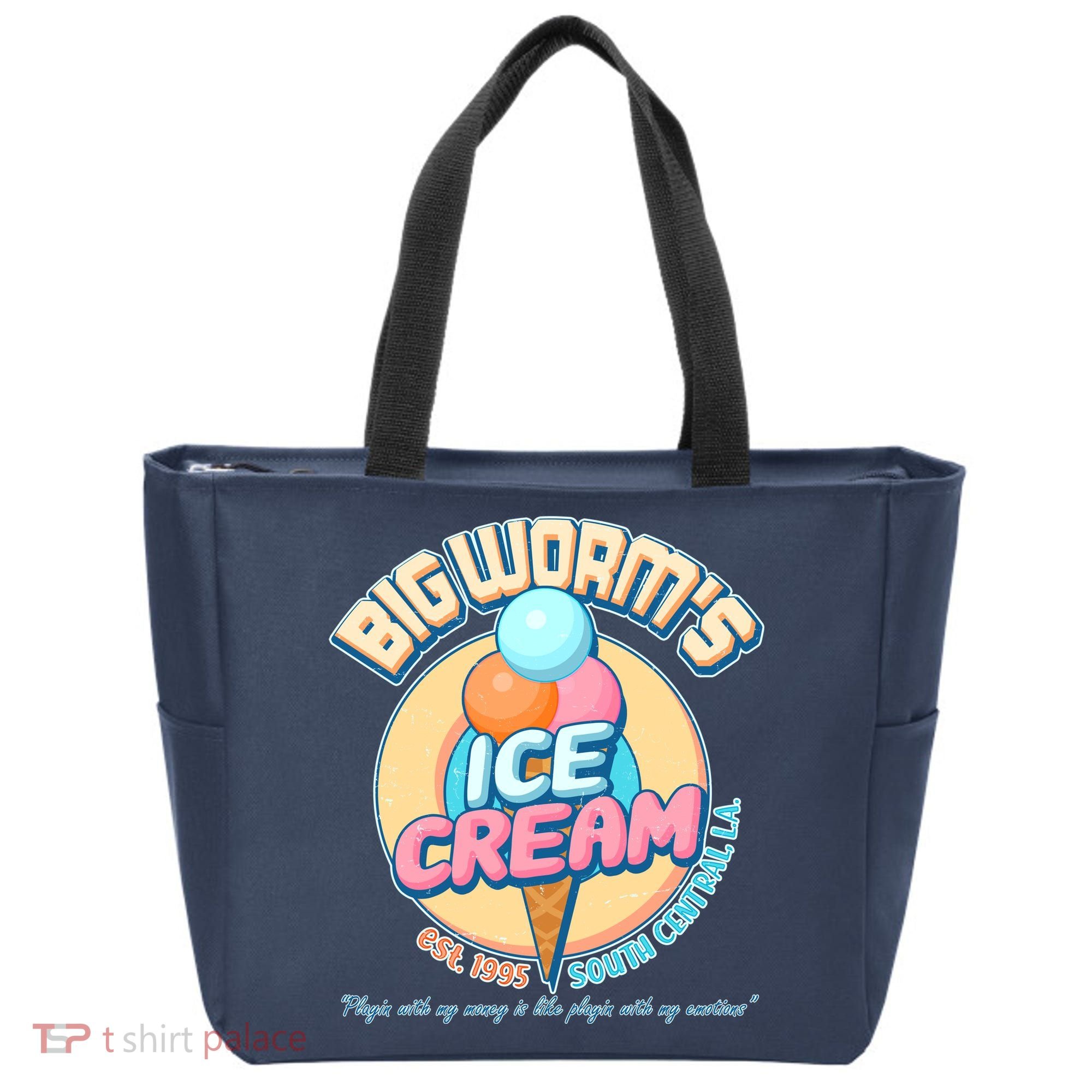 Big Worm's Ice Cream Est 1995 Tote Bag