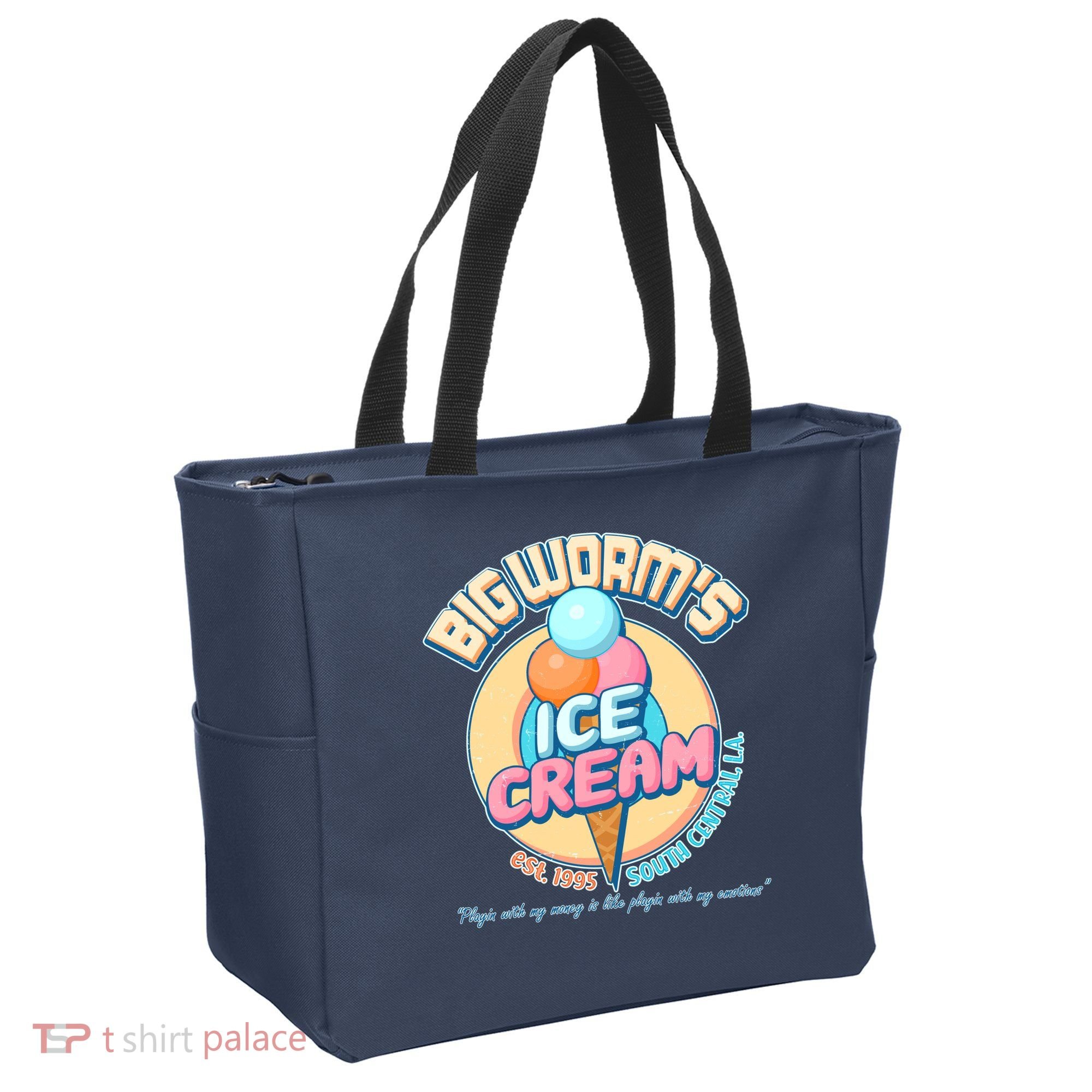 Big Worm's Ice Cream Est 1995 Tote Bag
