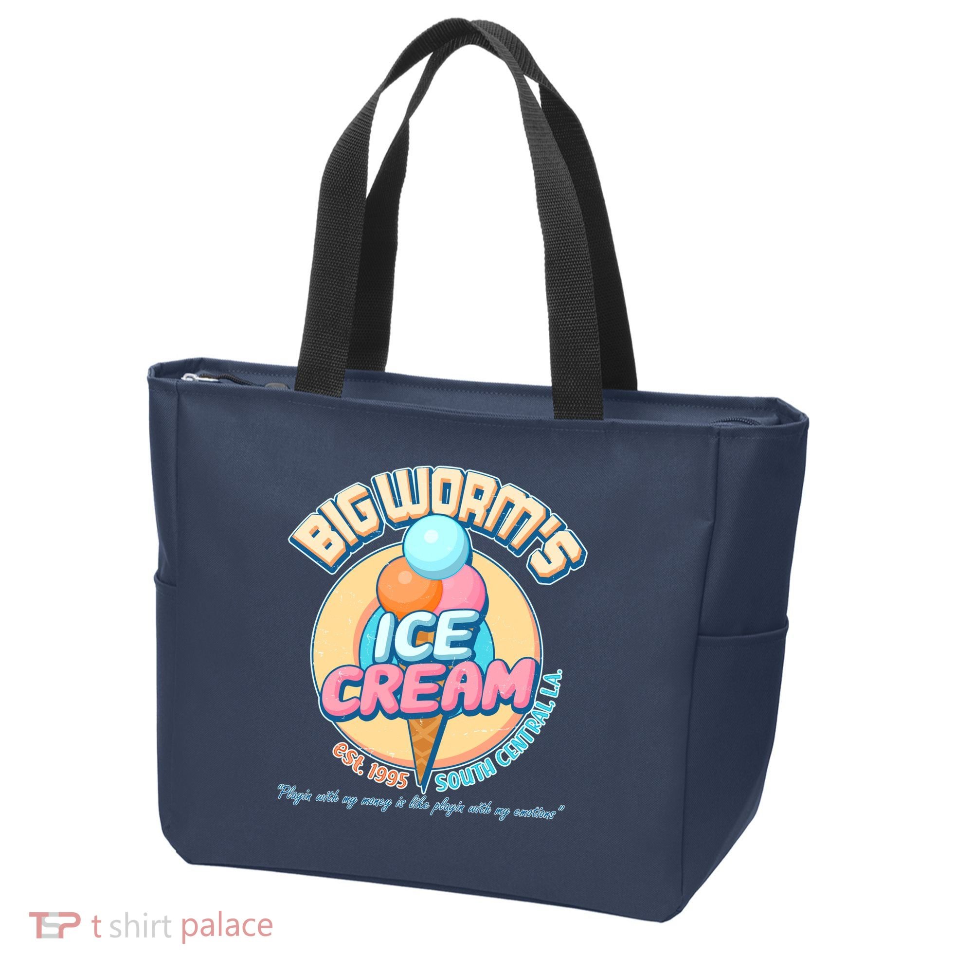 Big Worm's Ice Cream Est 1995 Tote Bag
