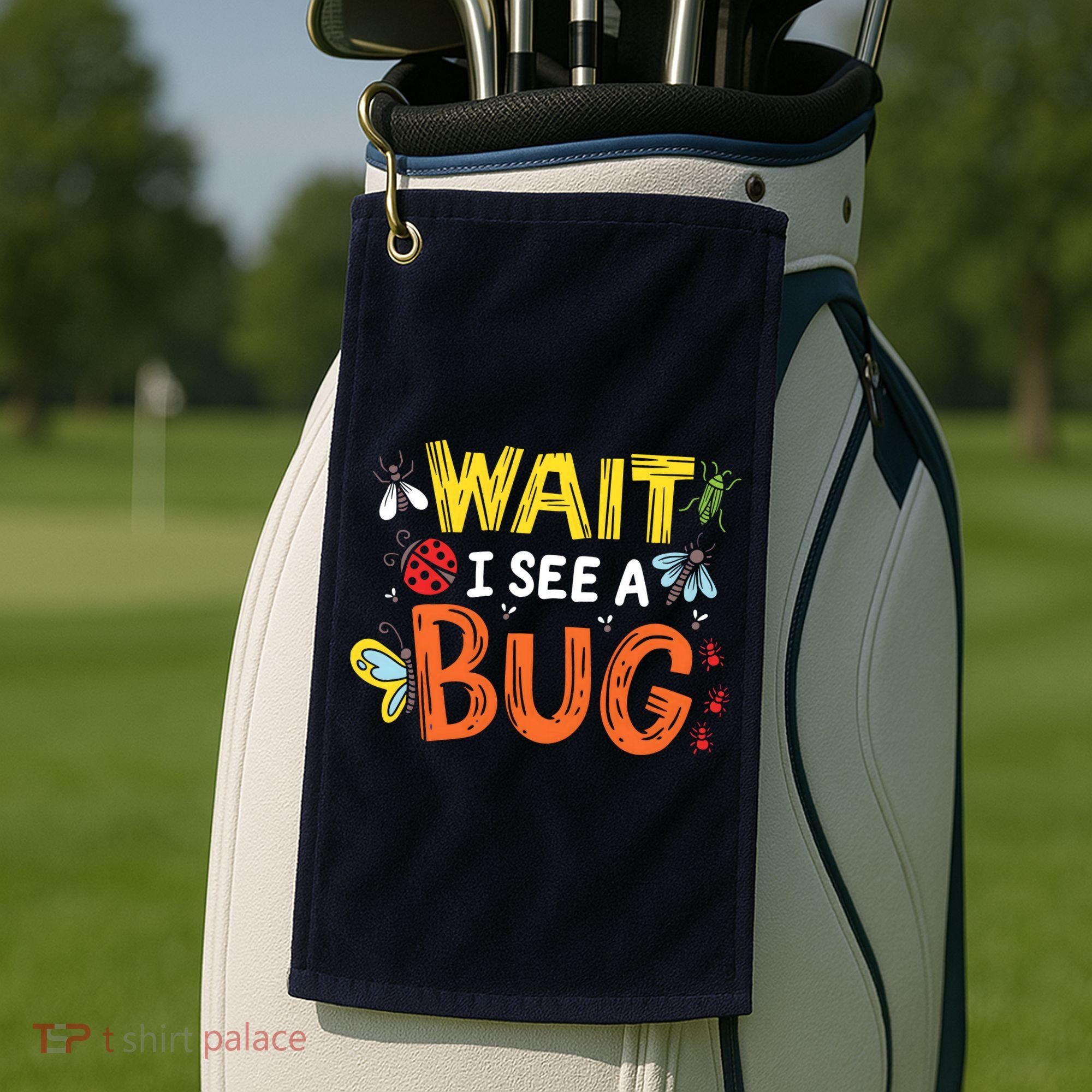 Bug Insect Gift For Entomologists And Bug Lovers Golf Towel