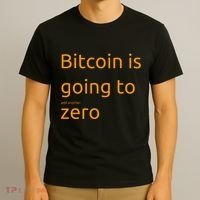 Bitcoin Is Going To Add Another Zero Hidden Message Black T-Shirt thumb 3