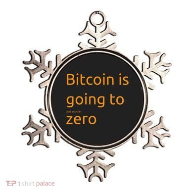 Bitcoin Is Going To Add Another Zero Hidden Message Black Ornament