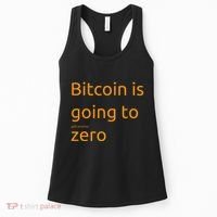 Bitcoin Is Going To Add Another Zero Hidden Message Black Women's Tank Top thumb 0