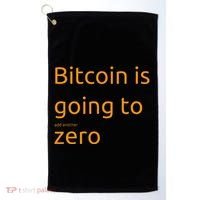 Bitcoin Is Going To Add Another Zero Hidden Message Black Golf Towel thumb 0