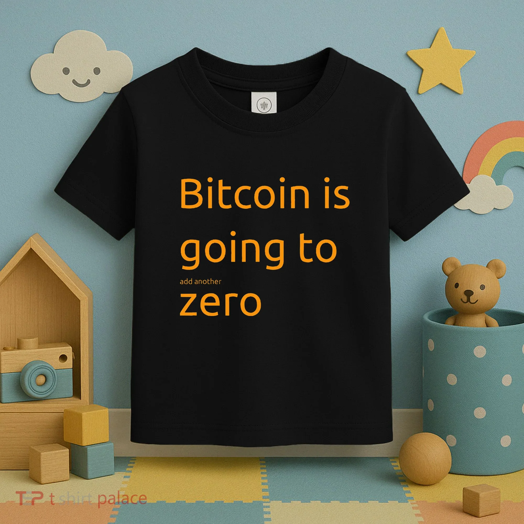 Bitcoin Is Going To Add Another Zero Hidden Message Black Toddler T-Shirt