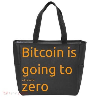 Bitcoin Is Going To Add Another Zero Hidden Message Black Tote Bag