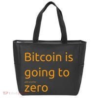 Bitcoin Is Going To Add Another Zero Hidden Message Black Tote Bag thumb 0