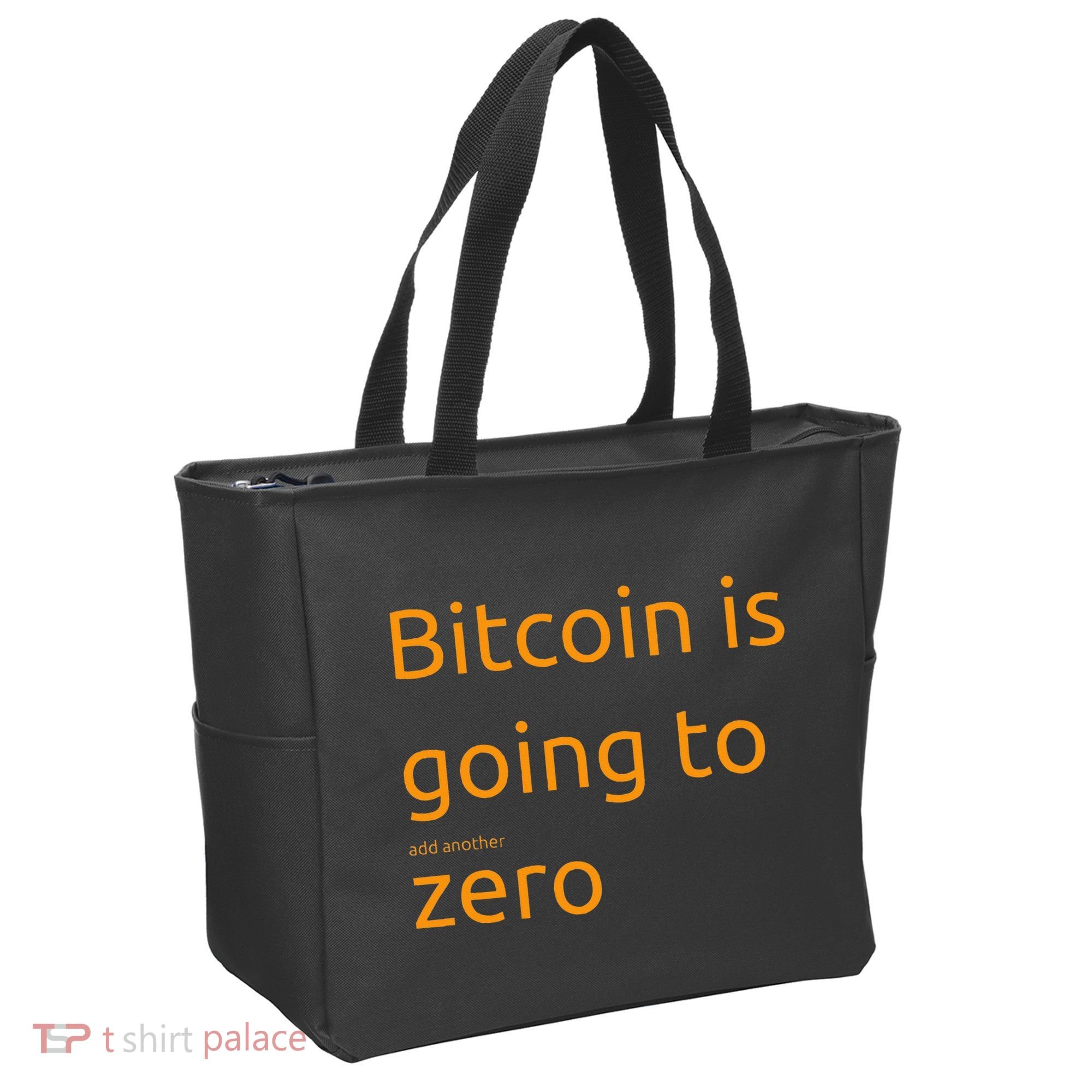 Bitcoin Is Going To Add Another Zero Hidden Message Black Tote Bag