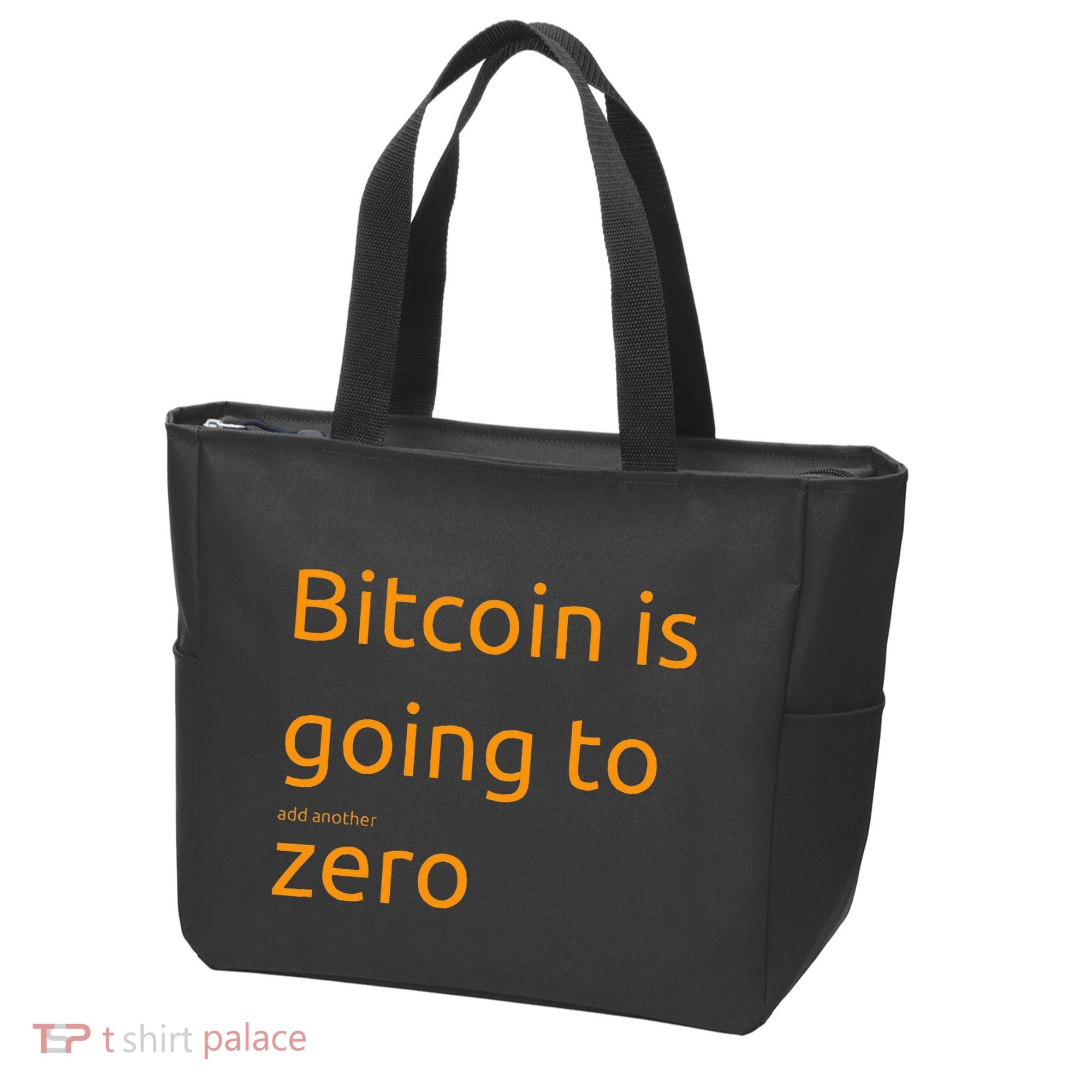 Bitcoin Is Going To Add Another Zero Hidden Message Black Tote Bag