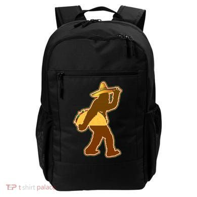 Bigfoot Carrying Taco Cinco de Mayo Backpack