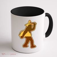 Bigfoot Carrying Taco Cinco de Mayo Coffee Mug thumb 1